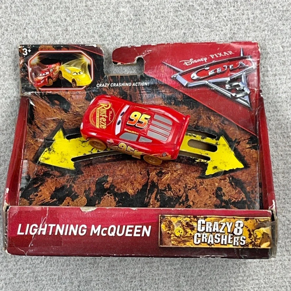 Disney Pixar Lightning McQueen Cars 3 Crazy 8 Crashers New Kids Toy Gift